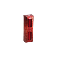 Ad S/6 Christmas Wax Candles 3 Colors Diam2Xh19