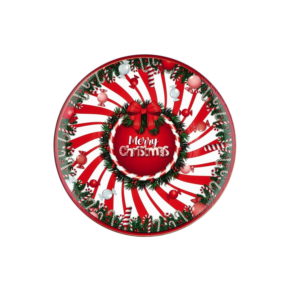 To Round Plastic Christmas Placemat 6 Decorations D33