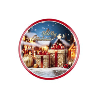 Ad Sottopiatto Tondo Plastica Natale 6 Decorazioni D33