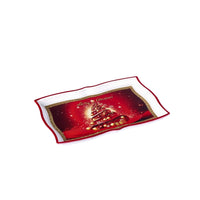 Ad Vassoio Rettangolare Plastica Natale 6 Decorazioni 35X23Xh2 cm