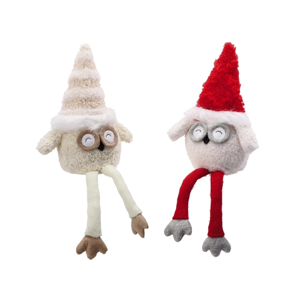 Ad Christmas Decoration Owl Random Assortment 2Colors 18X9Xh40cm