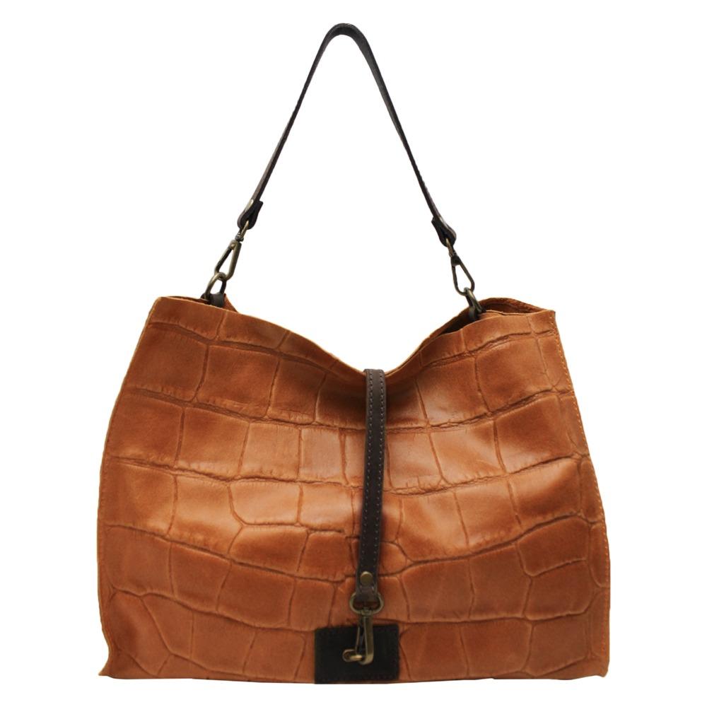Veronica - Borsa a Spalla in Pelle Effetto Cocco - FrasiBags