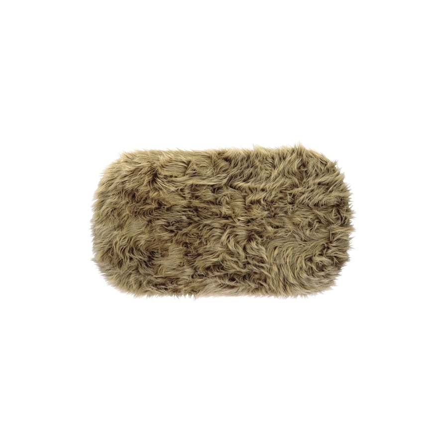Ad - Furry Oval Rug 4 Colors 58X102Cm