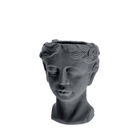 Ad - Cement Vase Head 2 colors 24X24Xh32Cm