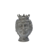Ad - Moorish Head Ceramic Vase 3 colors D17Xh26