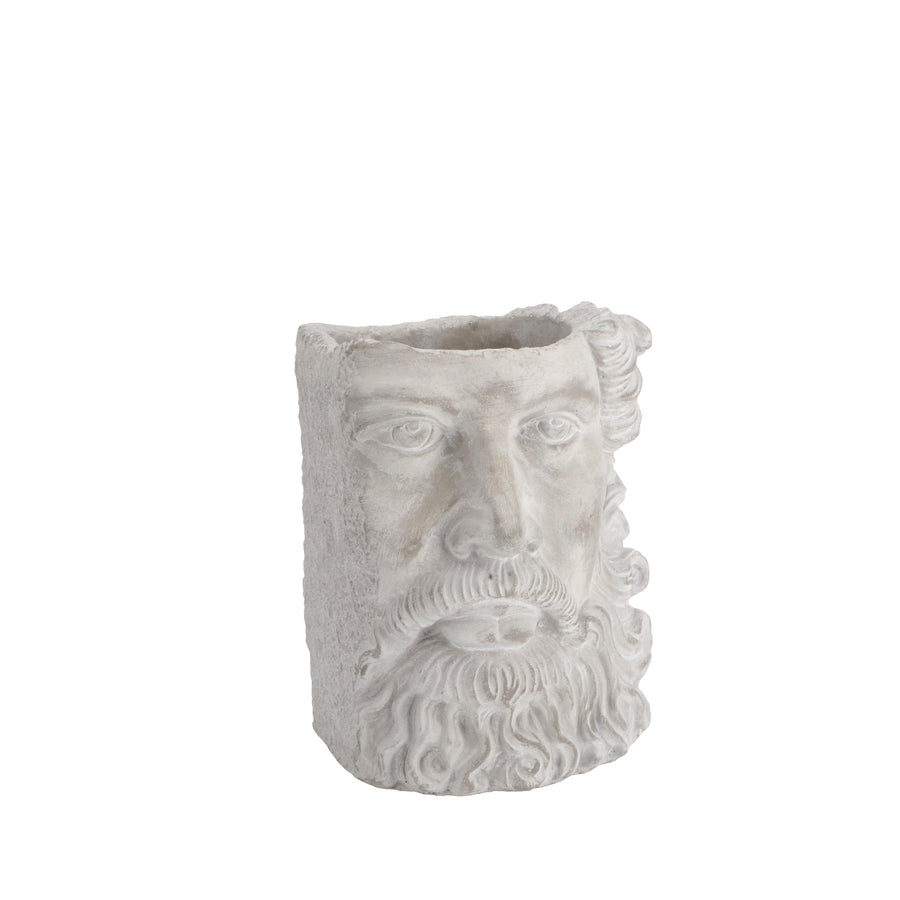 Ad - Zeus Cement Vase 2 colors 17,5X17Xh22Cm