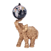 Ad Decorazione Elefante Mappamondo 12X7Xh19Cm