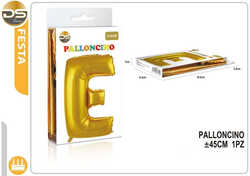 Dz - Party Balloon Gold Alphabet 45Cm