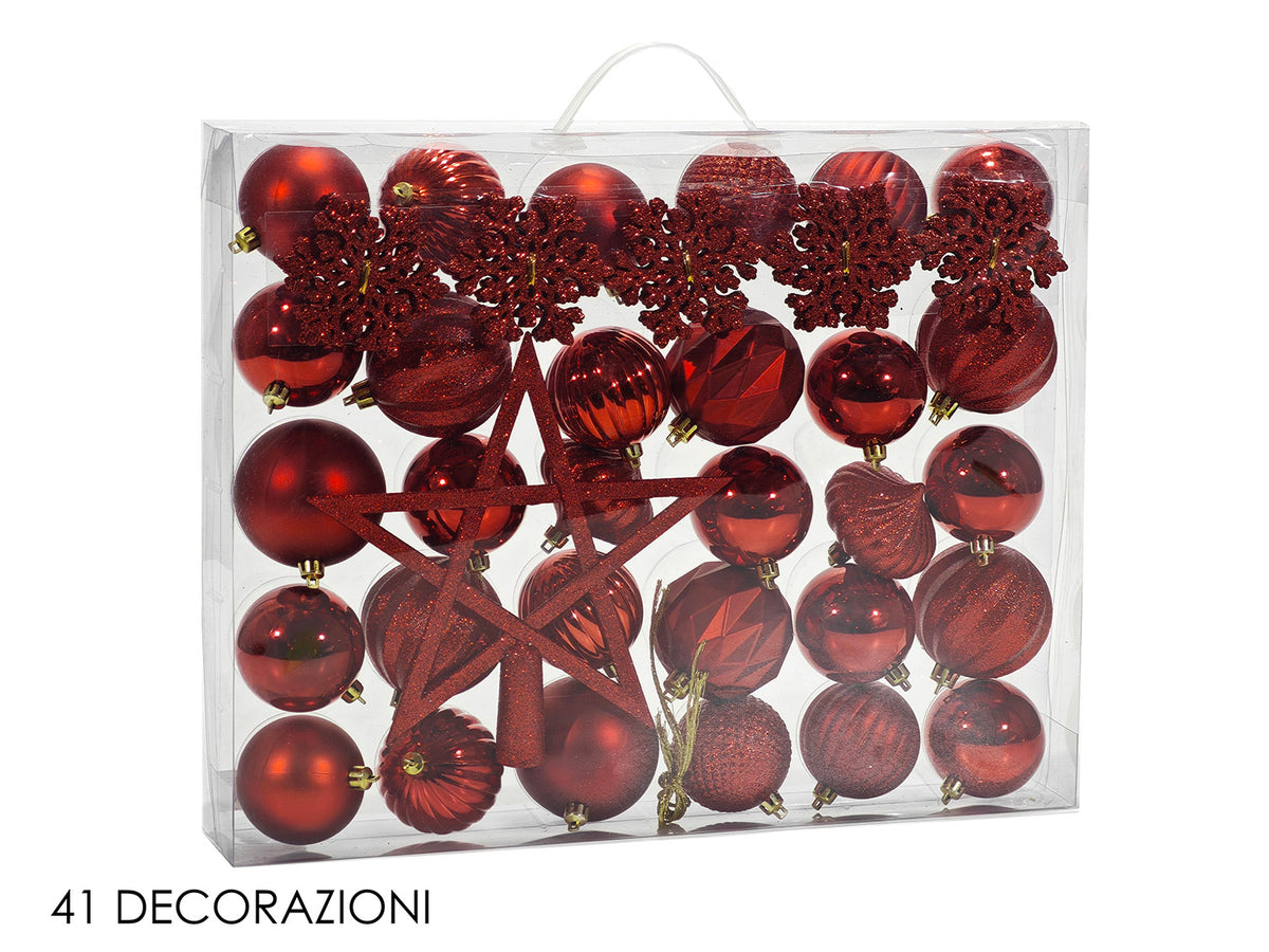 G.Natale Set 41 Dec. Natalizie Rosso