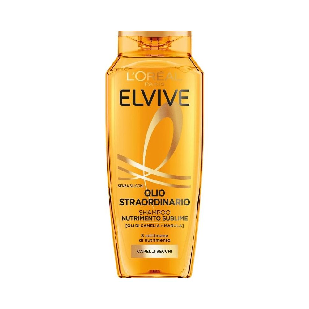 Elvive Shampoo Olio Straordinario Nutrimento Sublime Capelli Secchi 250 Ml