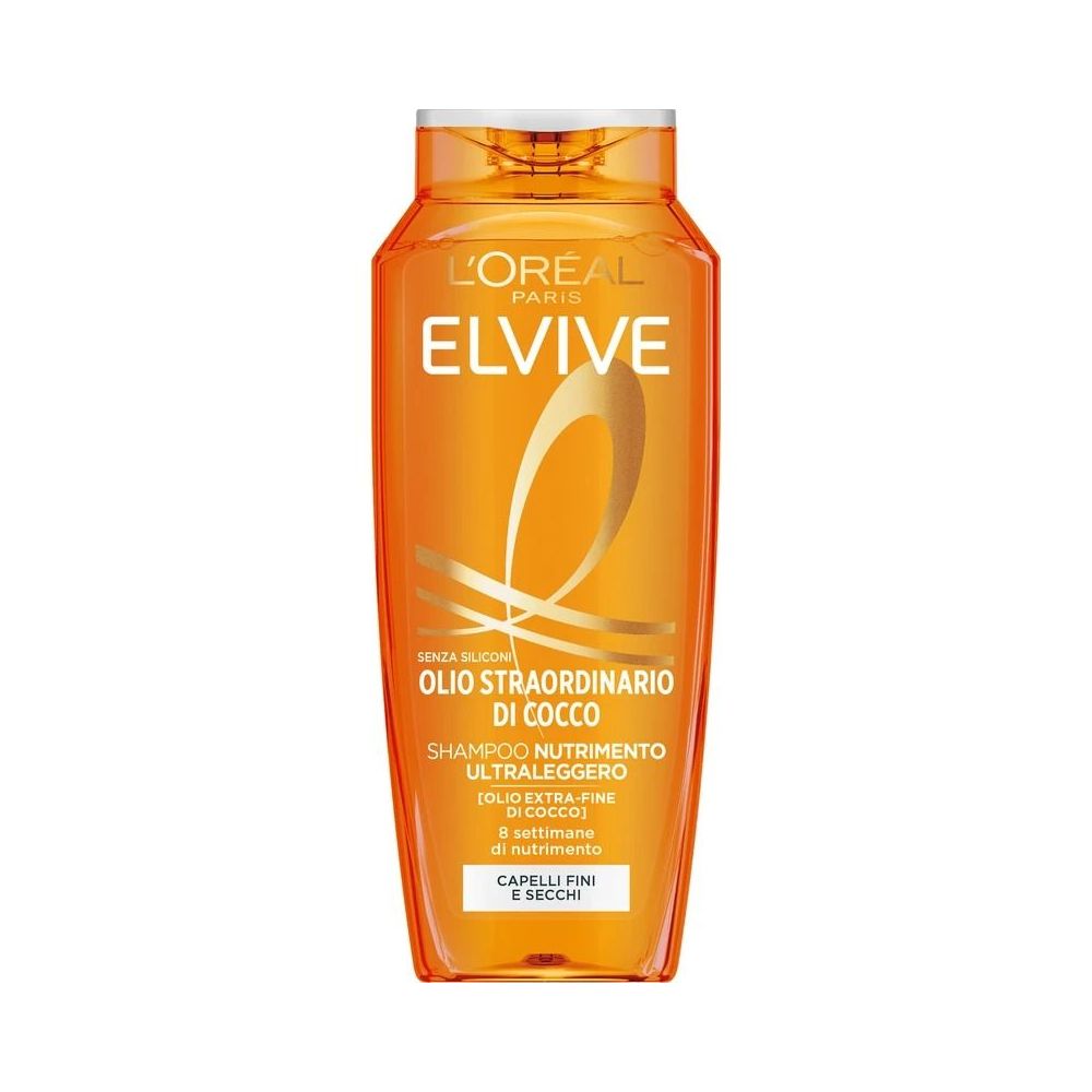 ELVIVE SHAMPOO OLIO STRAORDINARIO DI COCCO NUTRIMENTO ULTRA LEGGERO CAPELLI FINI E SECCHI 250 ML