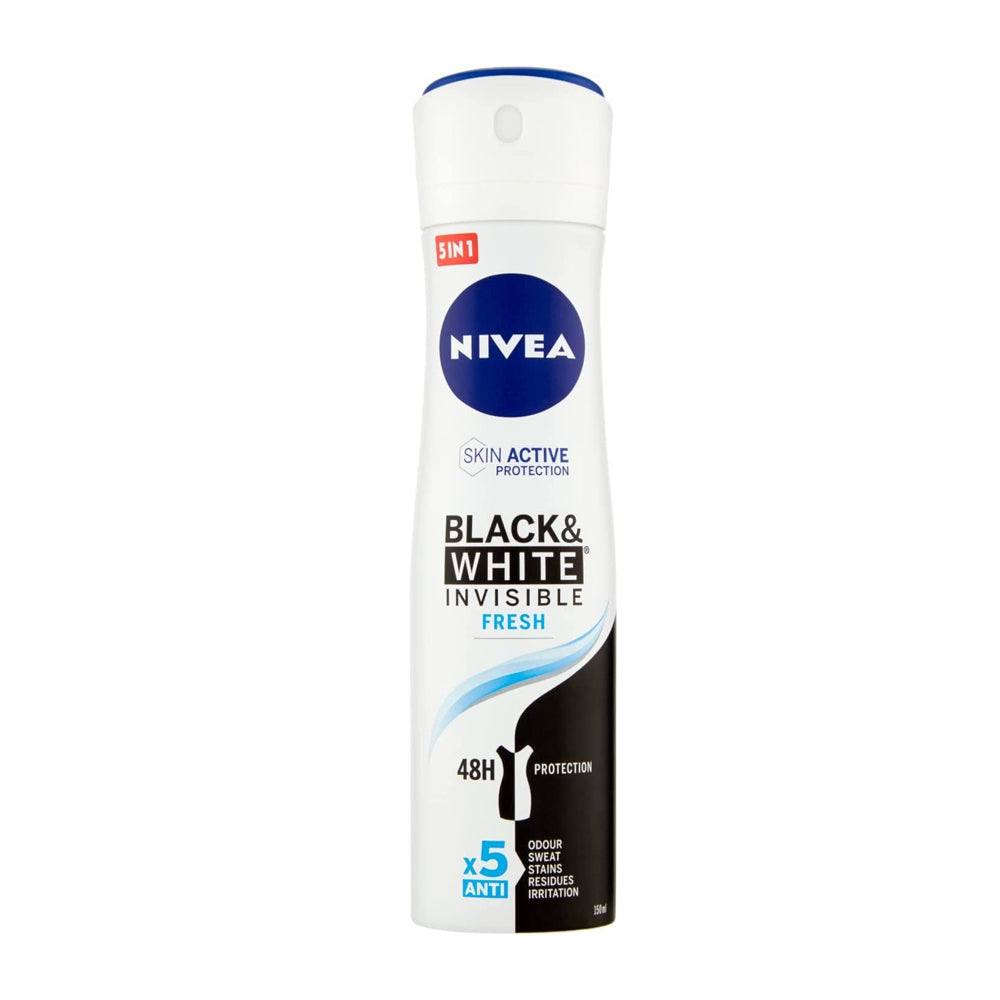 Nivea Deo Spray 150Ml Invisible Black&amp;White Fresh