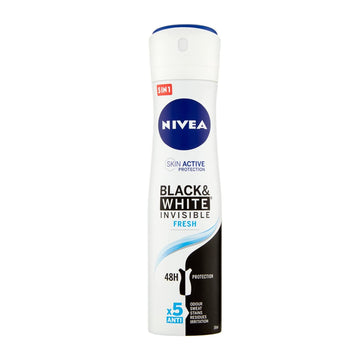 Nivea Deo Spray 150Ml Invisible Black&amp;White Fresh