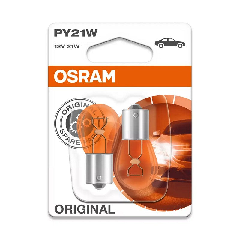 OSRAM LAMPADE P21W 12V ORIGINAL LINE BA15S ARANCIO