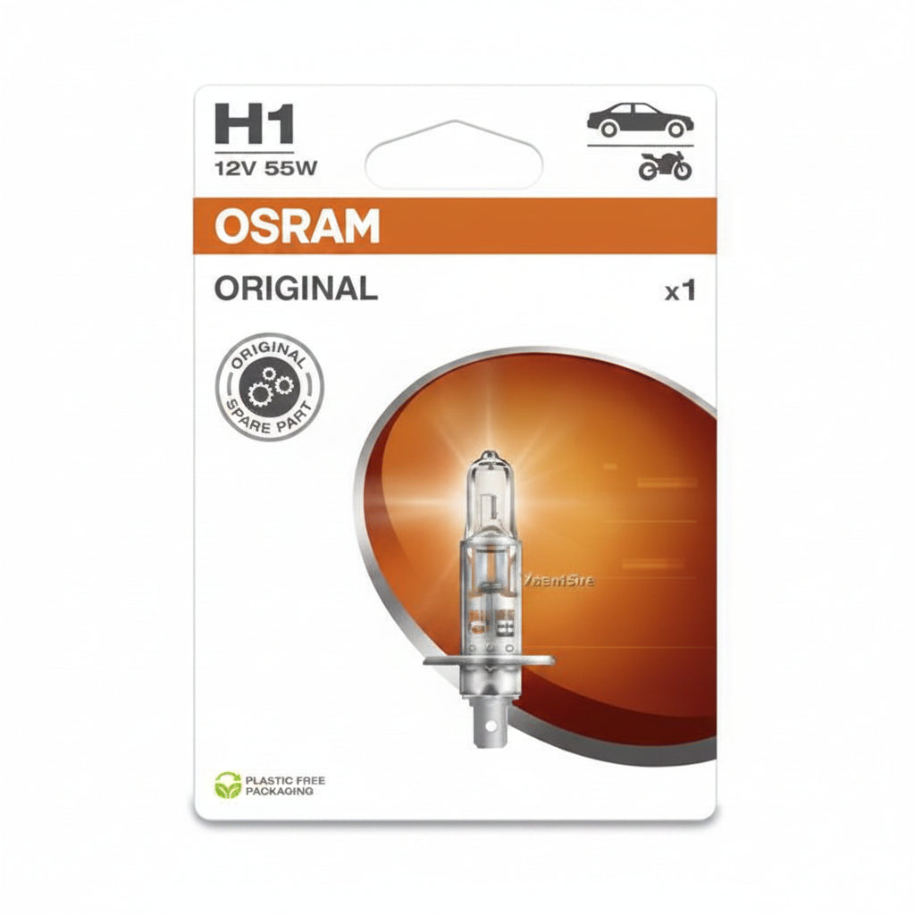 OSRAM LAMPADA H1 12V 55W ORIGINAL   LINE P14,5S SCATOLA