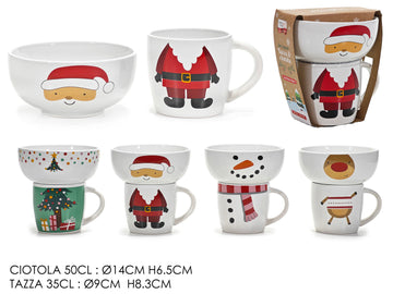 G.Natale Set Tazza 35Cl C/Ciotola 4Ass 1 pz