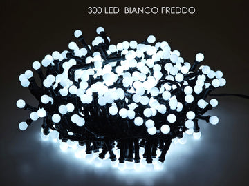 G.Natale 300 Led Cherry B.Freddo Cavo Gr. Progr