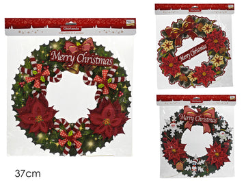 G.Natale Appendi Natale Ghirlanda Merry X'mas