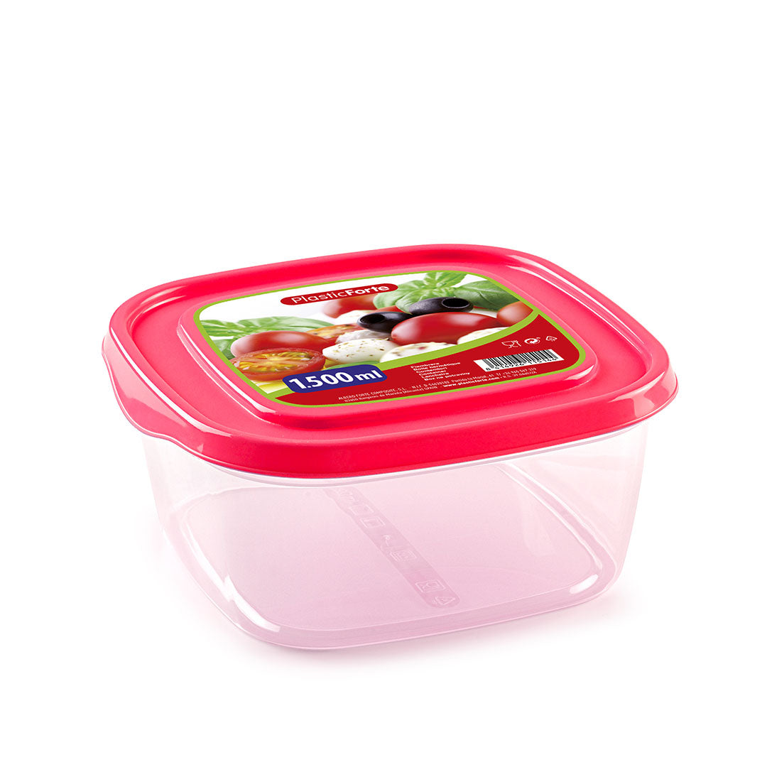 PlasticForte® Contenitore Basic Quadrato 1,5L