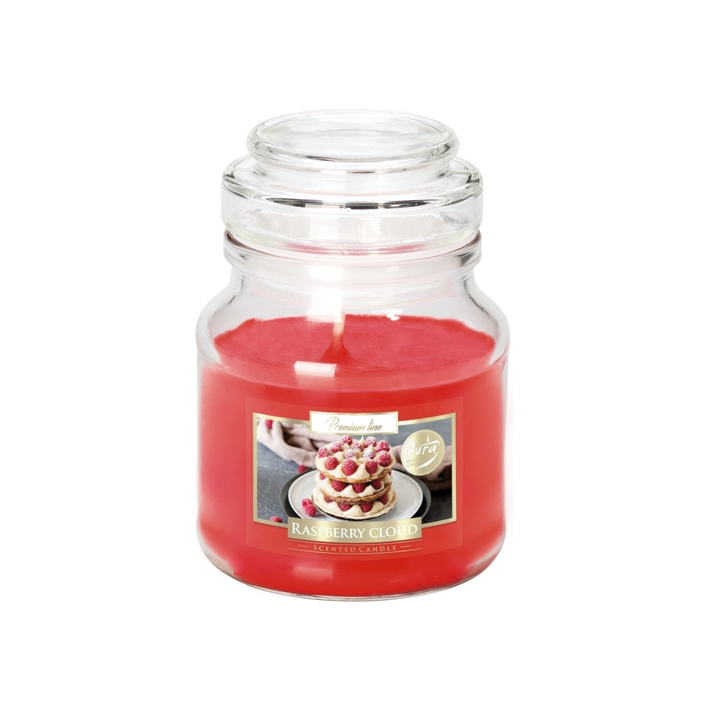 Bispol® - Candela Profumata In Vetro c/Coperchio Raspberry Cloud
