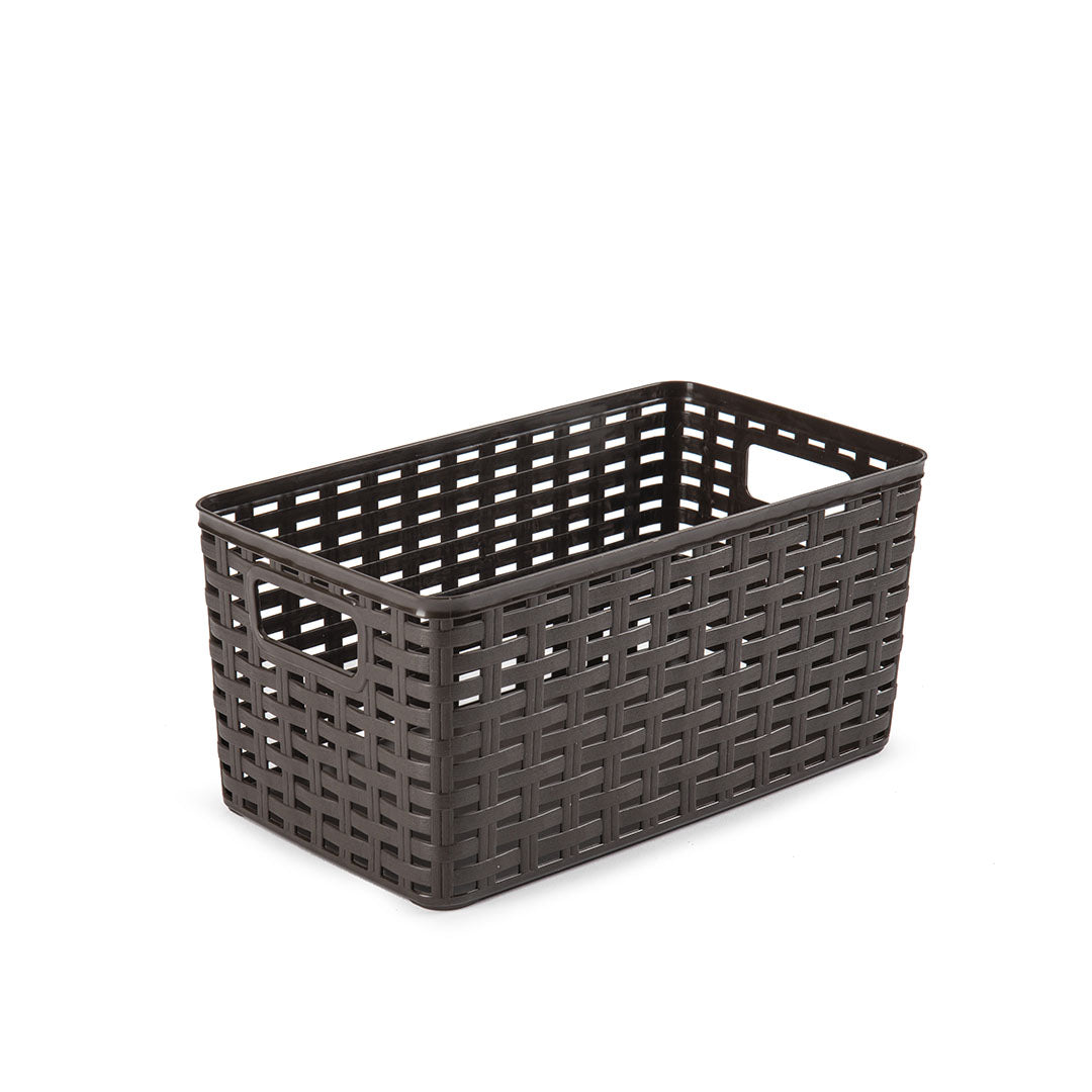 PlasticForte® - Rattan Basket 5L 28X17 Cm
