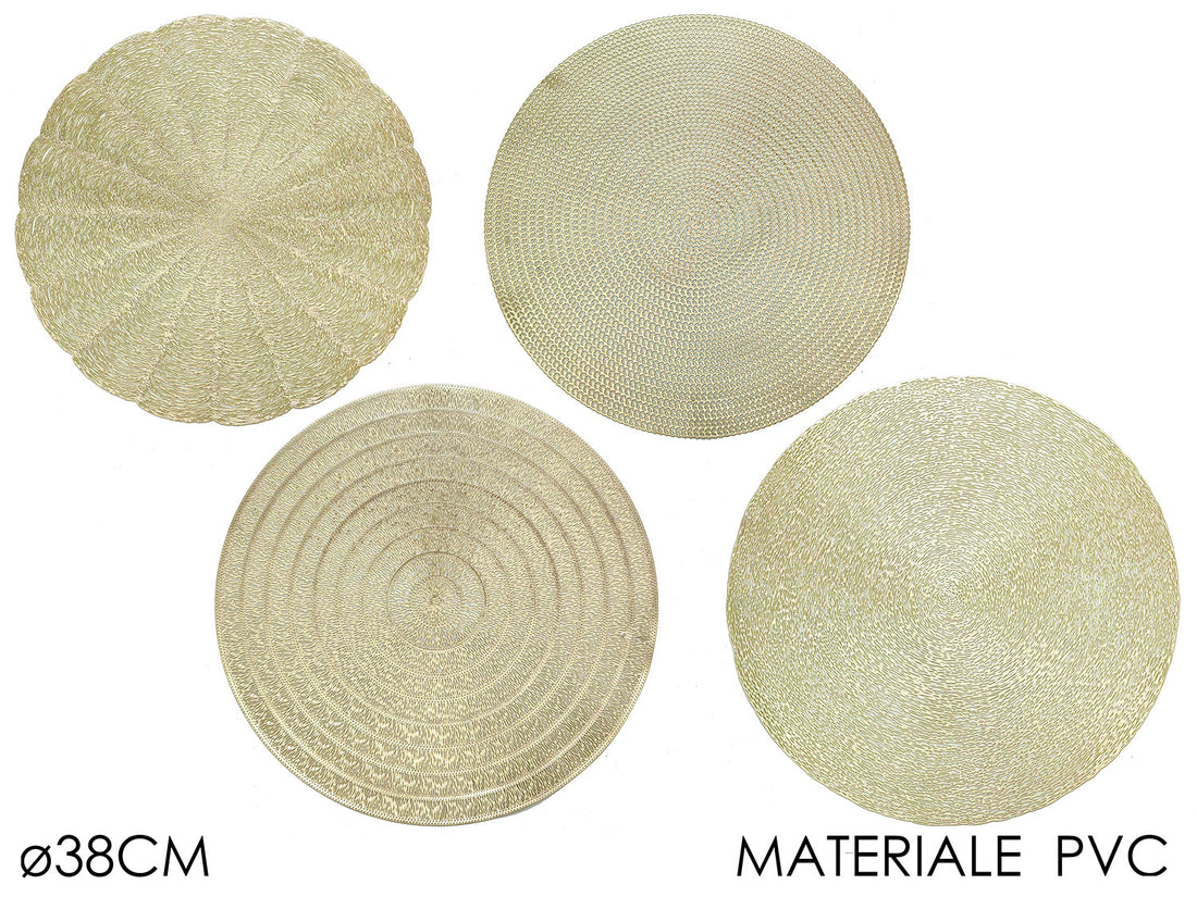 G.Natale Tovaglietta Natale 8Cm Oro 4Ass Display