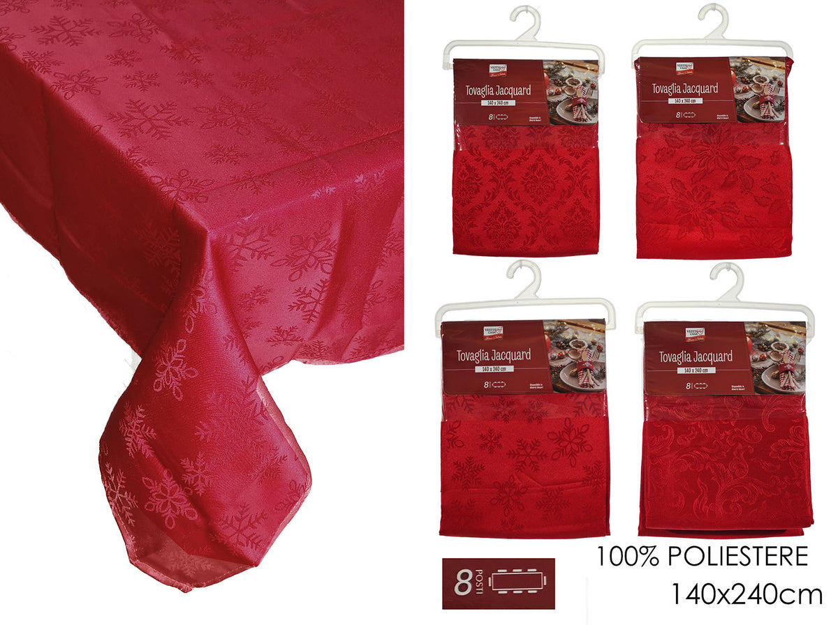 G.Natale Tovaglia Natale Jacquard 140X240Cm 3Ass