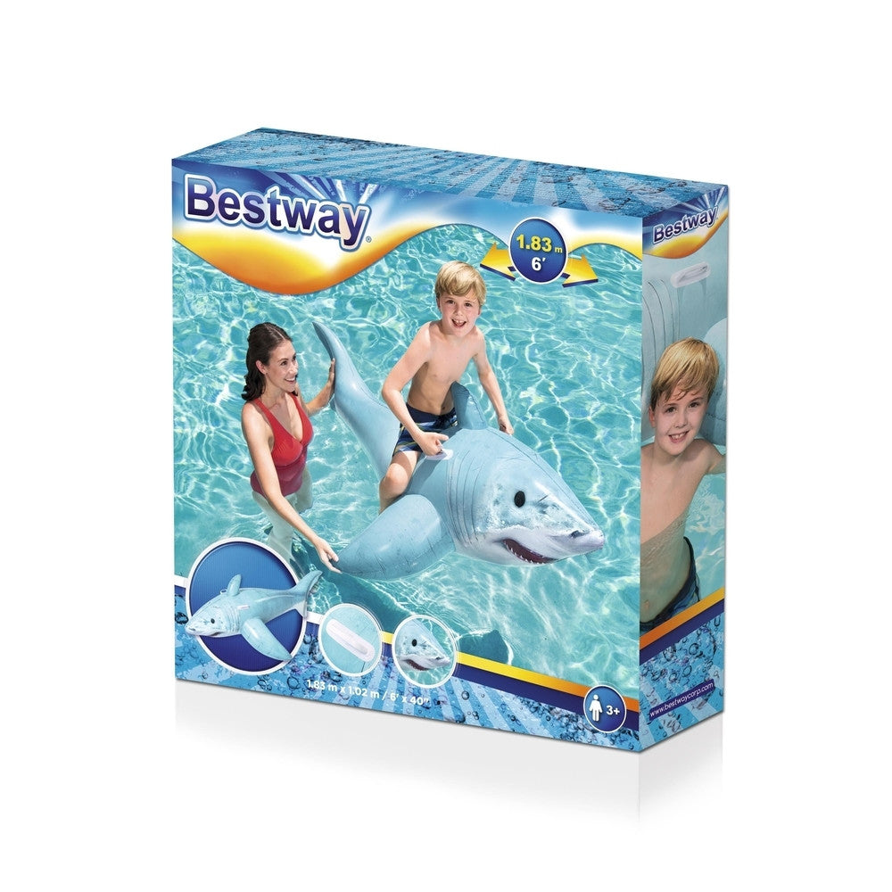 Bestway - Cavalcabile Squalo 3D 183X102Cm