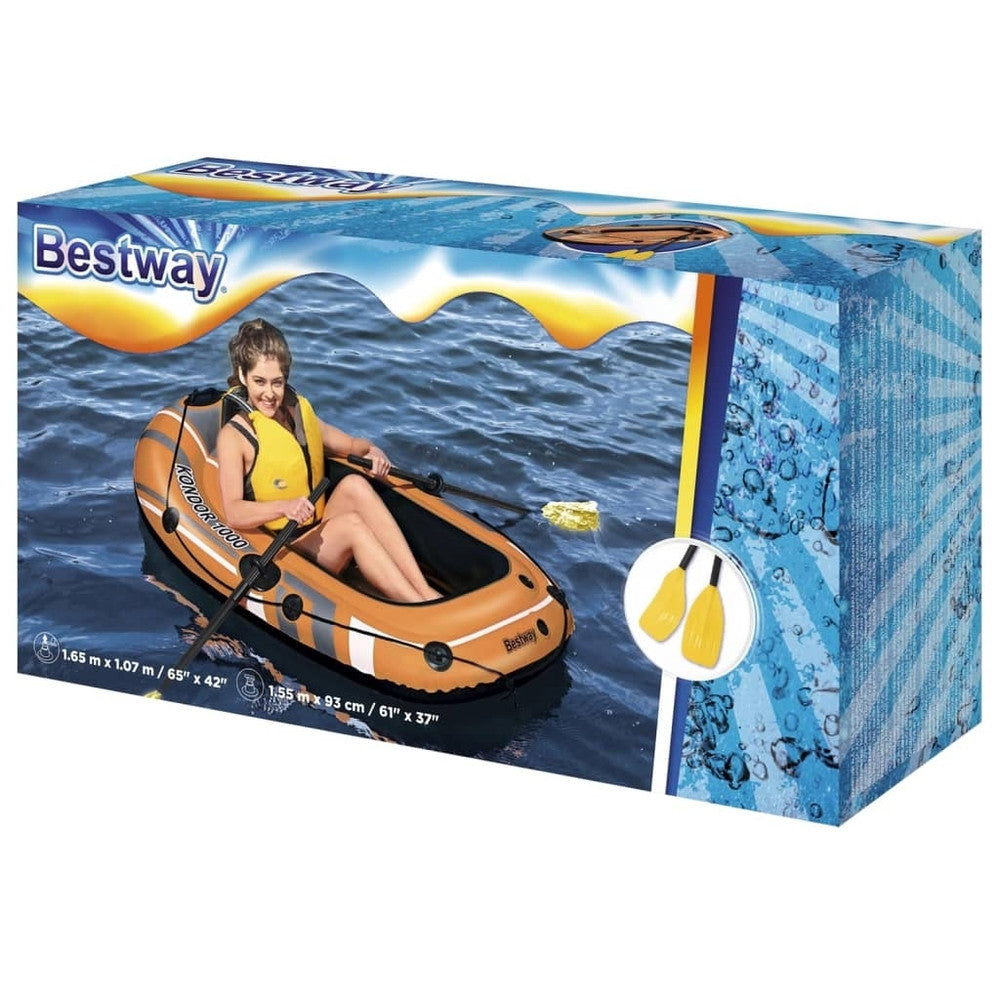 Bestway Set Canotto Kondor 1000 Con Remi 155X93Cm