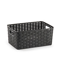 PlasticForte® - Rattan Basket 6L 29 X 19.5 Cm