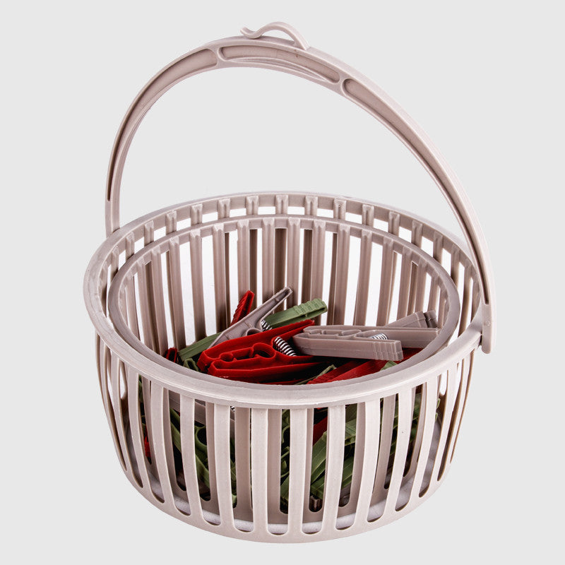 Precious Clothes Peg Basket With 20 Clips
