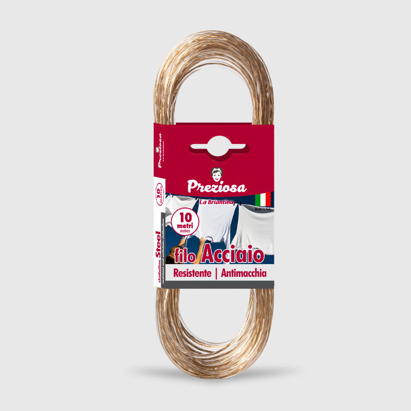 Brillà Filo Stendibiancheria Acciaio 10M