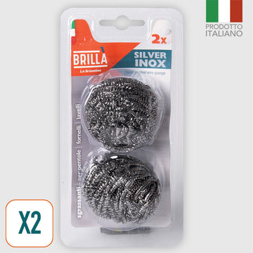 Shine - Silver Stainless Steel Wool 2Pcs