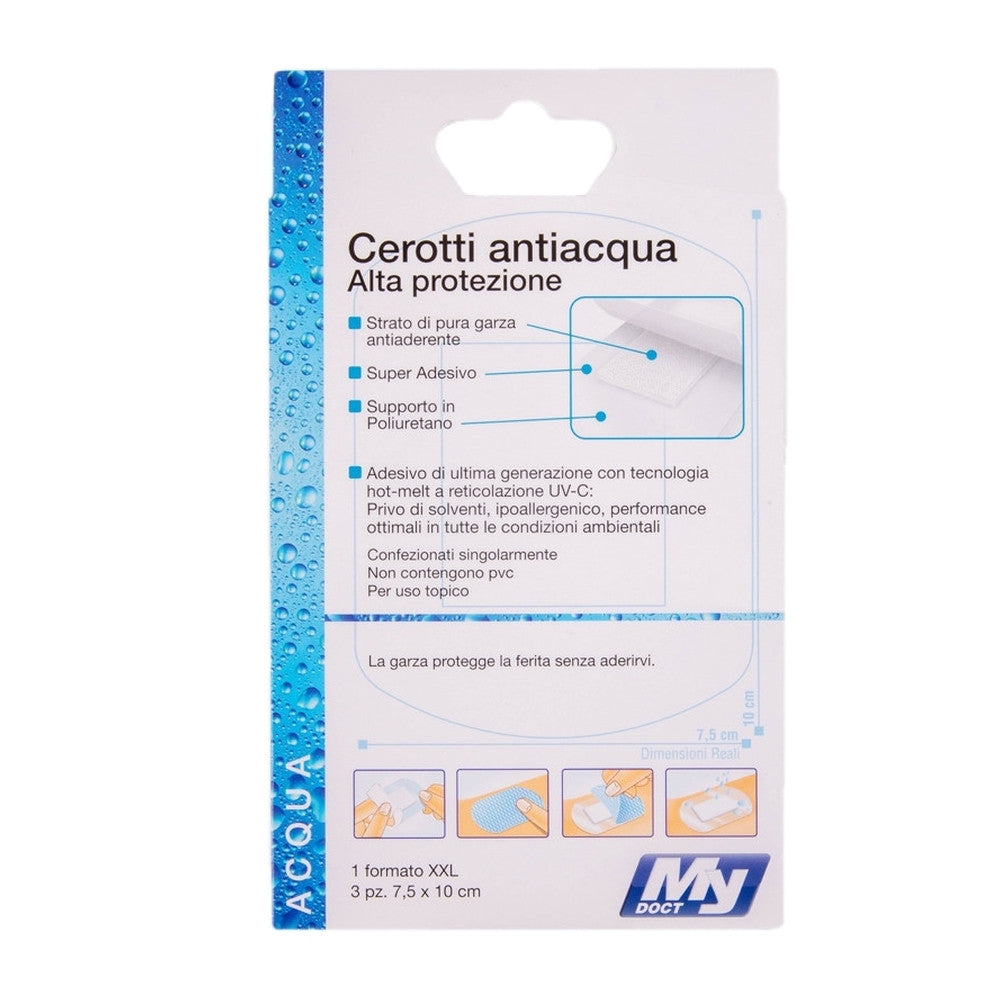 MyDoct - Cerotti Antiacqua 7.5X10Cm 3Pz.