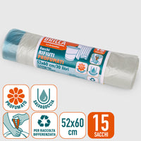 Brillà Scented Dustbin Bags 50X60 15Pcs in Various Colors