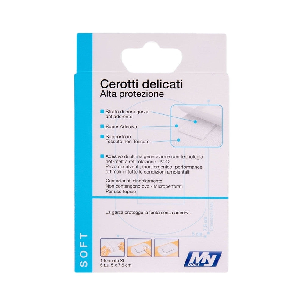 MyDoct - White Soft Tnt Plasters 7.50X5Cm 5Pcs