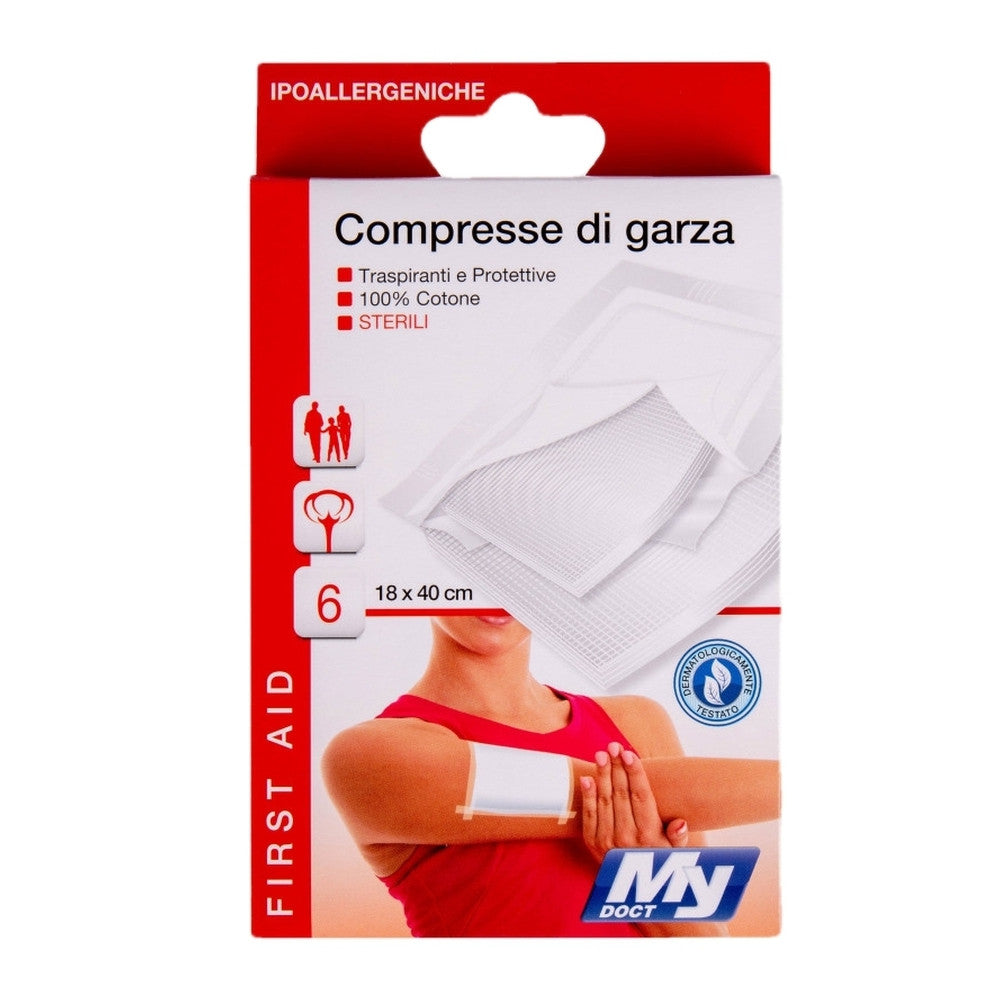 MyDoct Compresse Di Garze Sterili 18X40Cm 6Pz
