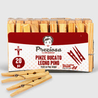 Precious Wooden Laundry Pegs Pine 20Pcs