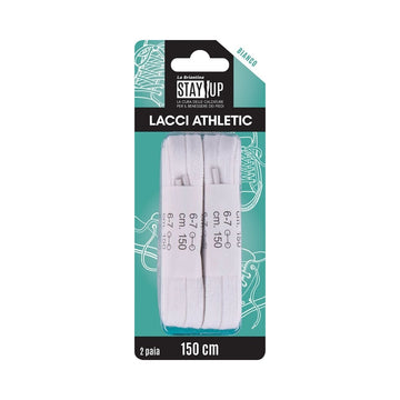 Briancasa Lacci Piatti 150Cm 2Paia Bianchi