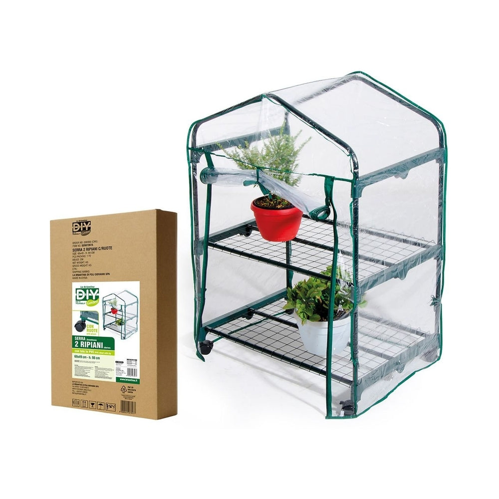 Serra 2 Ripiani Con Ruote 69X49X98Cm