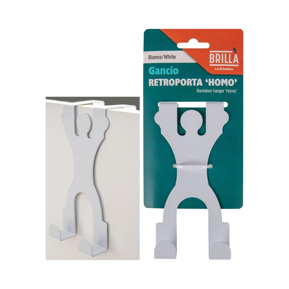 BRILLA HOMO WHITE METAL REAR DOOR HOOK