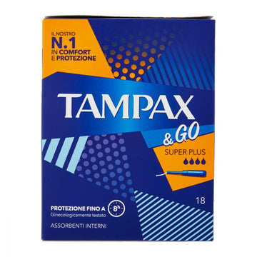 Tampax&amp;Go SuperPlus Sanitary Pads 18Pcs