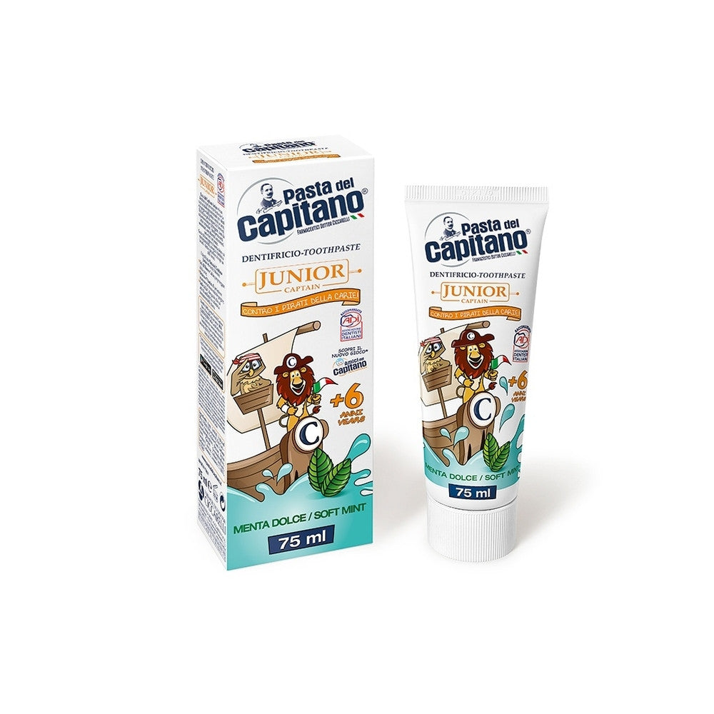 Capitano - Dentifricio Junior Menta Dolce 75Ml