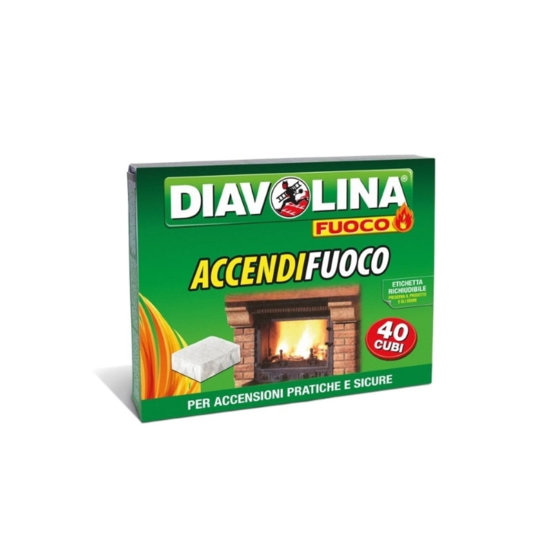 Diavolina Accendifuoco 40 Cubi