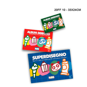 Pigna - Album Disegno Kids 20FF 10 33X24Cm