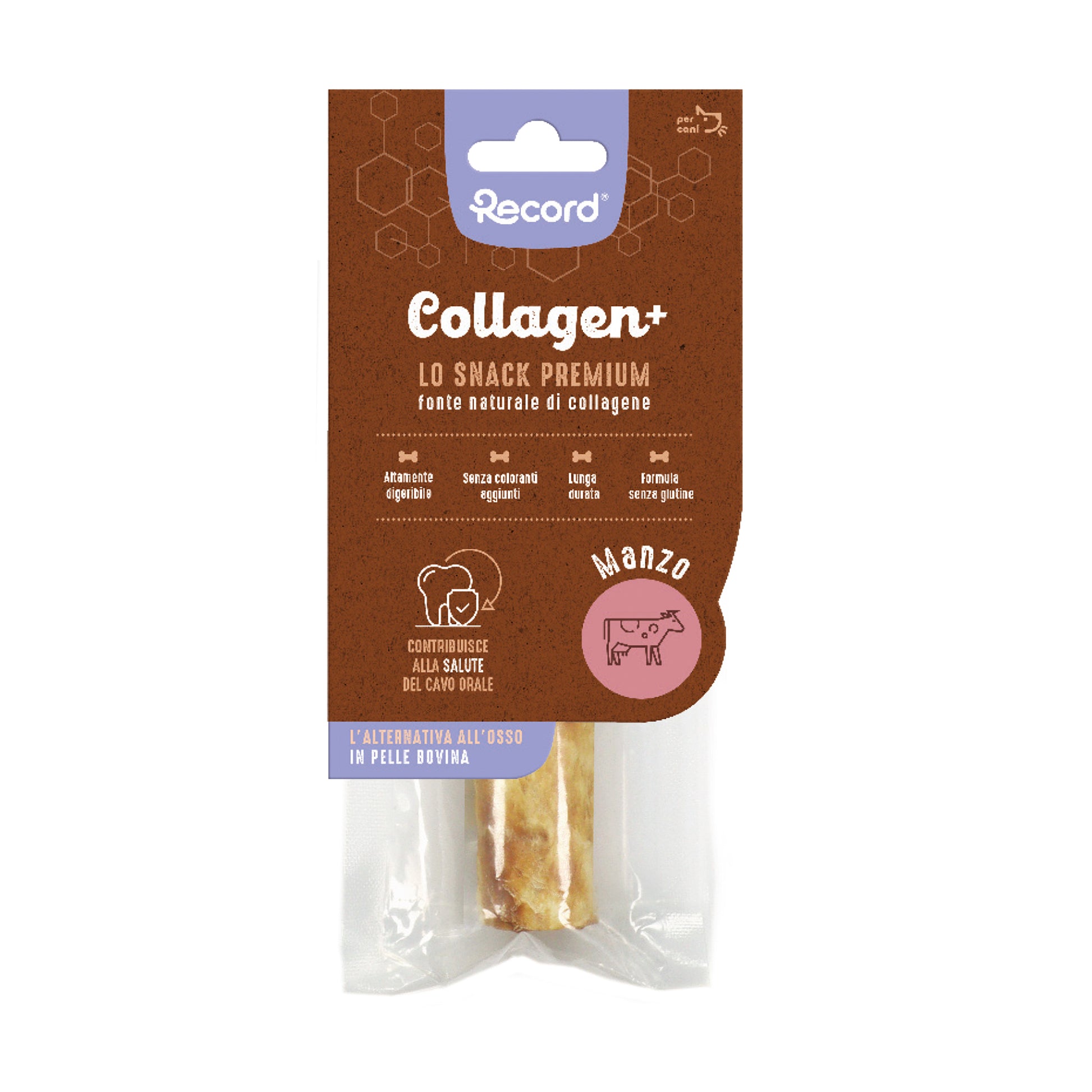 Collagene Snack Premium Cracker Cani M/L 90 Manzo