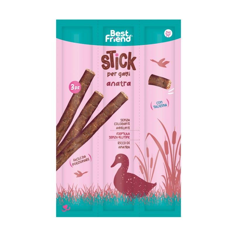 Best Friend 3X Sticks Per Gatti 18 G Anatra