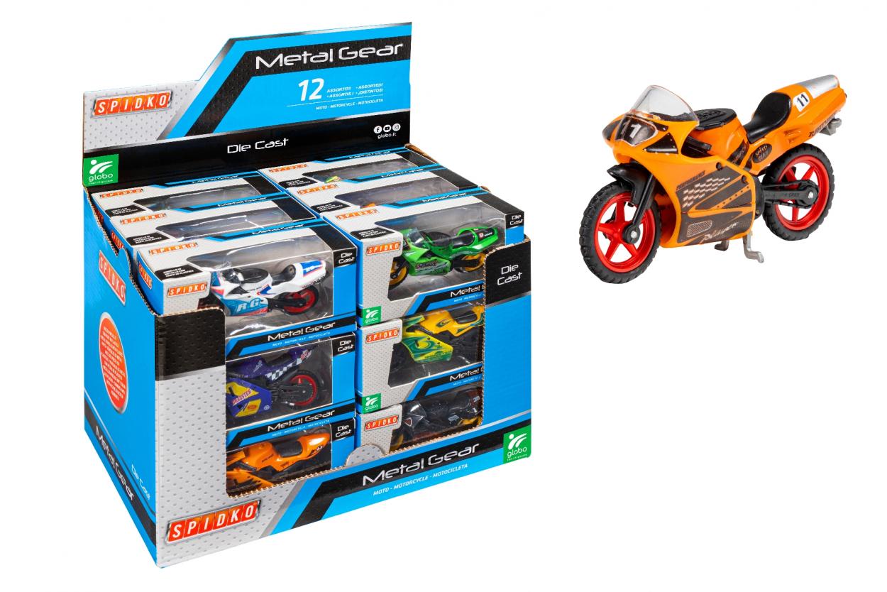 Globo Moto Die Cast Ruota Libera