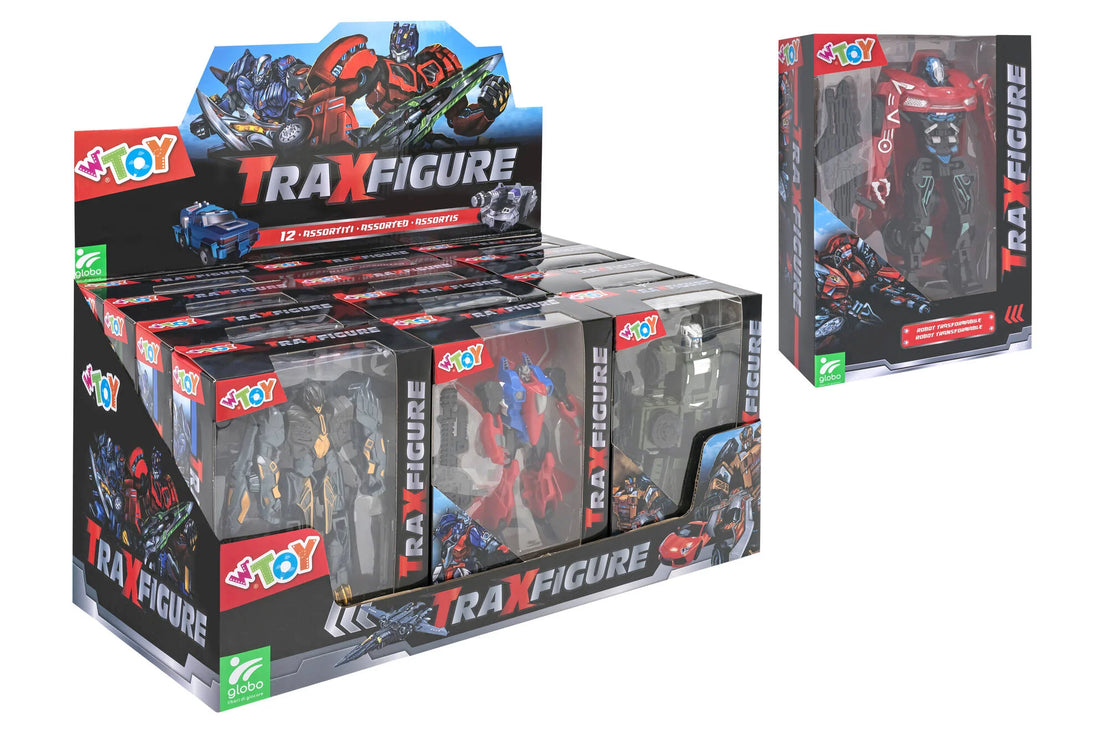 Globo Traxfigure Robot- Veicolo 2In1 C/Acc