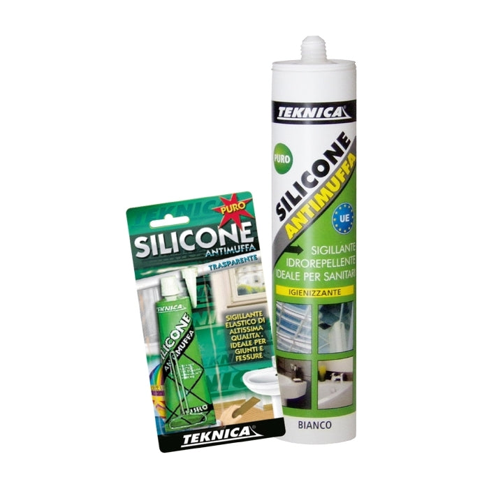 Teknica Silicone Acetico Antimuffa Bianco 280Ml